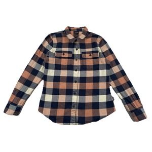 Patagonia Fjord Flannel Shirt Long Sleeved Upriver Century Pink Women's Small